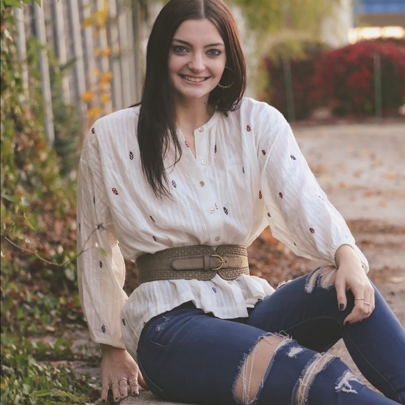 Akemi + Kin white bohemian top - Picture 2 of 7